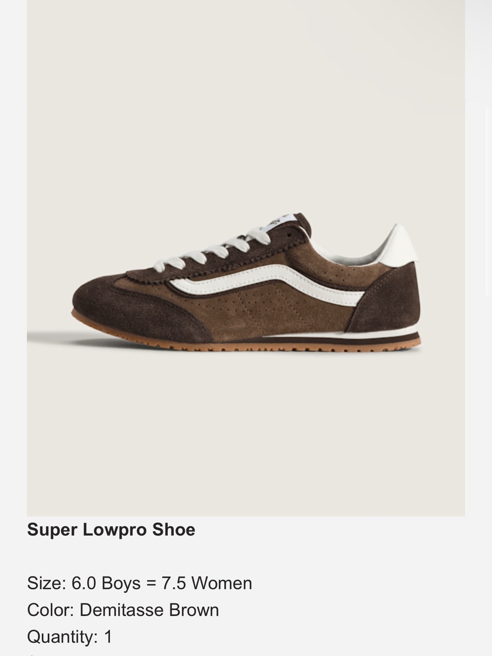 Super Lowpro Shoe - Demitasse Brown
